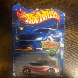Hot Wheels Red and White 95 Camaro Toy Car